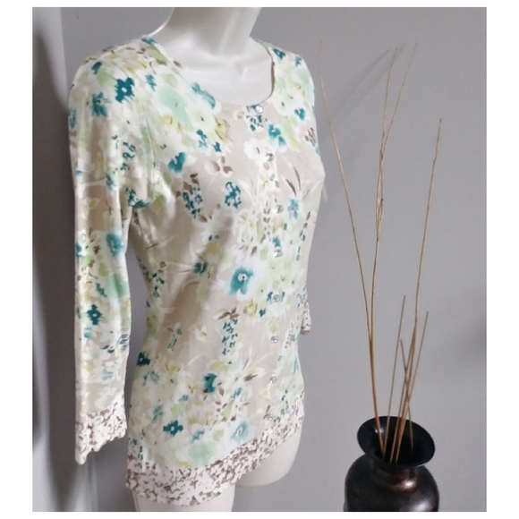Lacquer Tops - Vintage Lacquer Floral Cardigan‎ Top-NWT